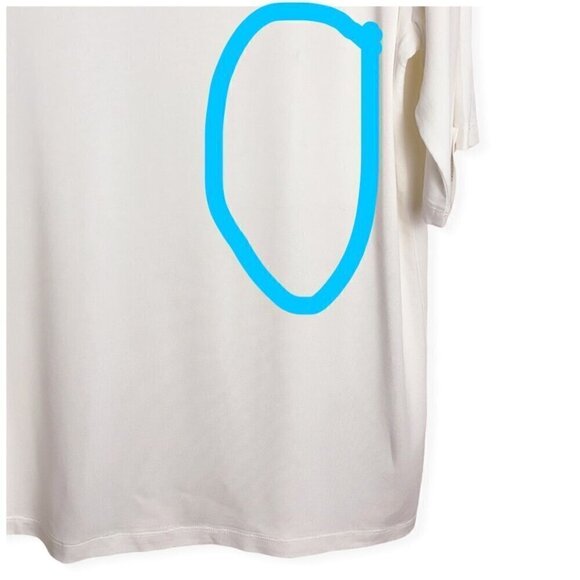 DOVERIST Off-Duty 24T Crisp White Top NWT $65 Crewneck Women's Size S/M - Picture 8 of 10